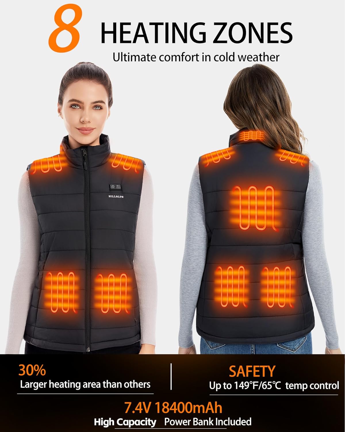 Women Heated Vest with 18400mA - Heated Vest Battery 리뷰 및 가격