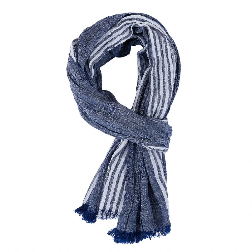 Cotton Linen Yarn-dyed Winter  - Wool Scarf Men 리뷰 및 가격