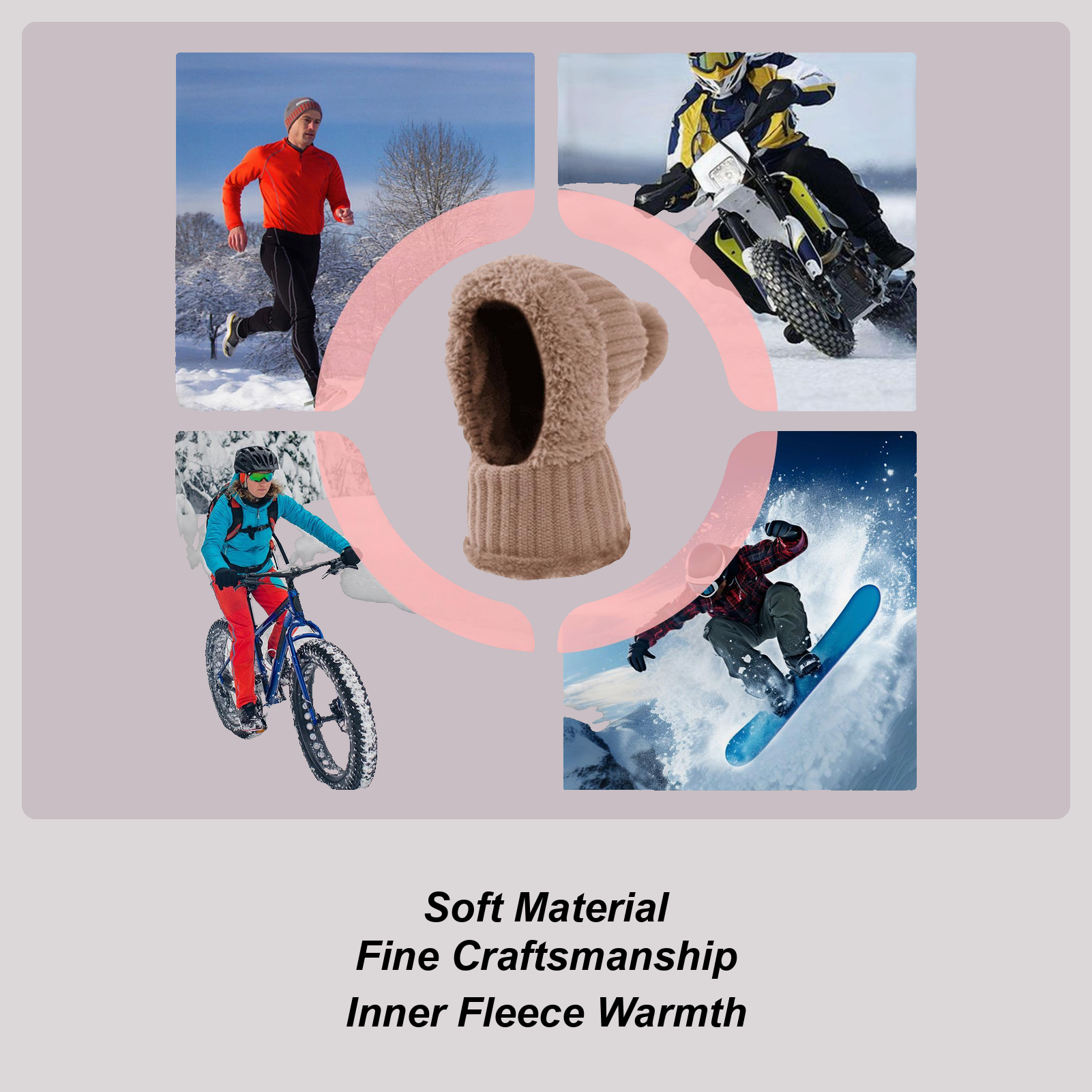Knit Beanie Fall Beanie With N - Knit Beanie Hat Warm 리뷰 및 가격