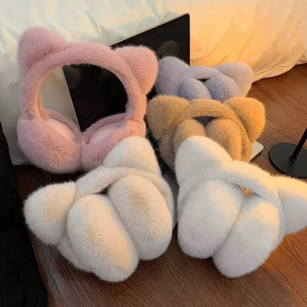 Cute Cat Earmuffs Winter Warm  - Earmuffs Foldable 리뷰 및 가격