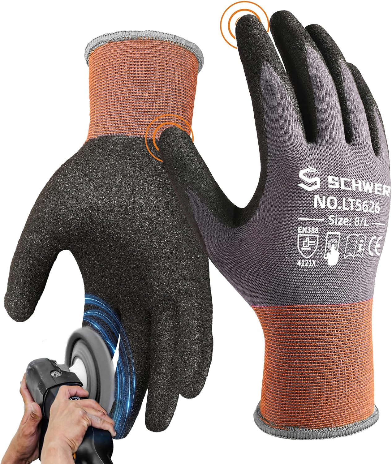 6 Pairs Heavy Duty Work Gloves - Touch Screen Gloves 리뷰 및 가격