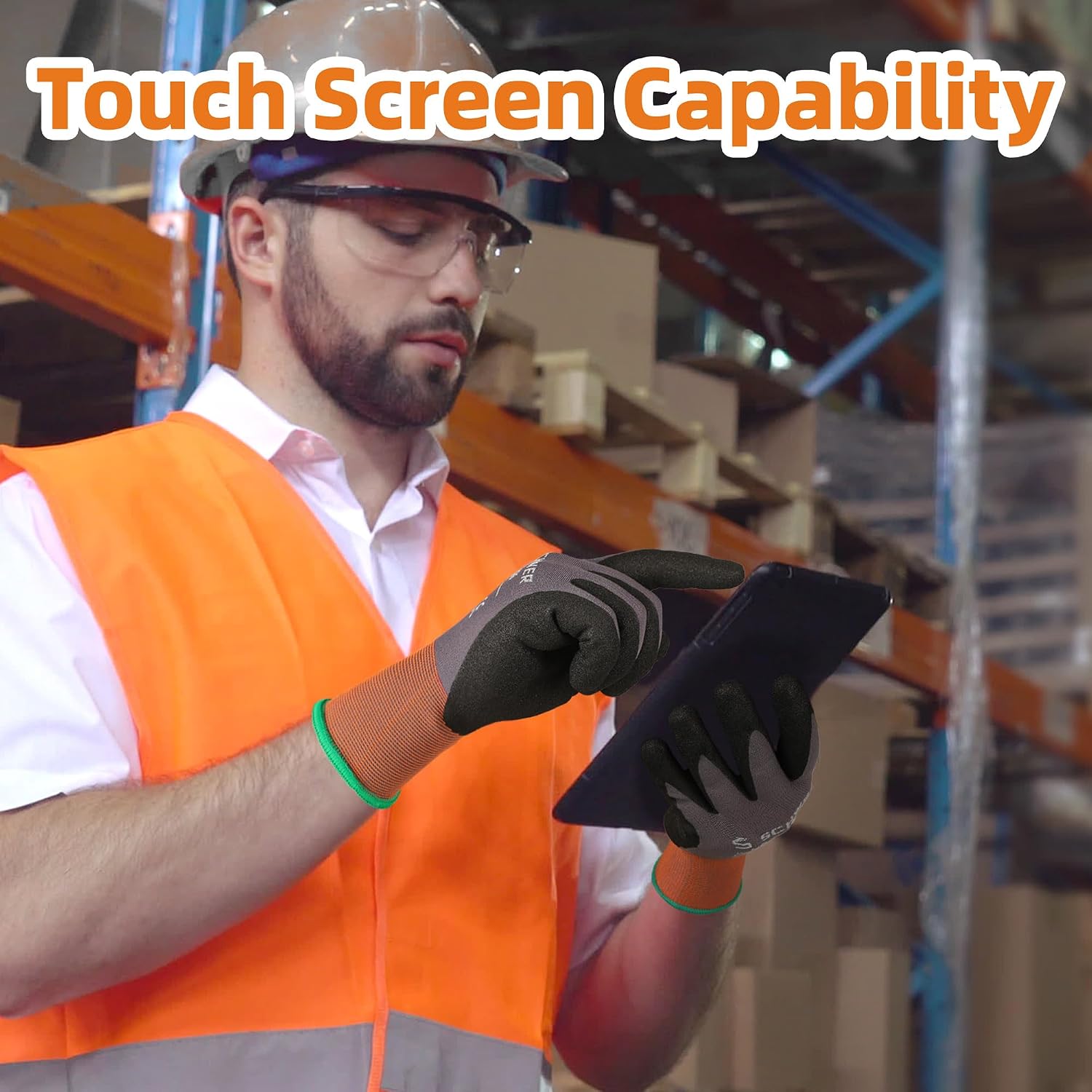 6 Pairs Heavy Duty Work Gloves - Touch Screen Gloves 리뷰 및 가격