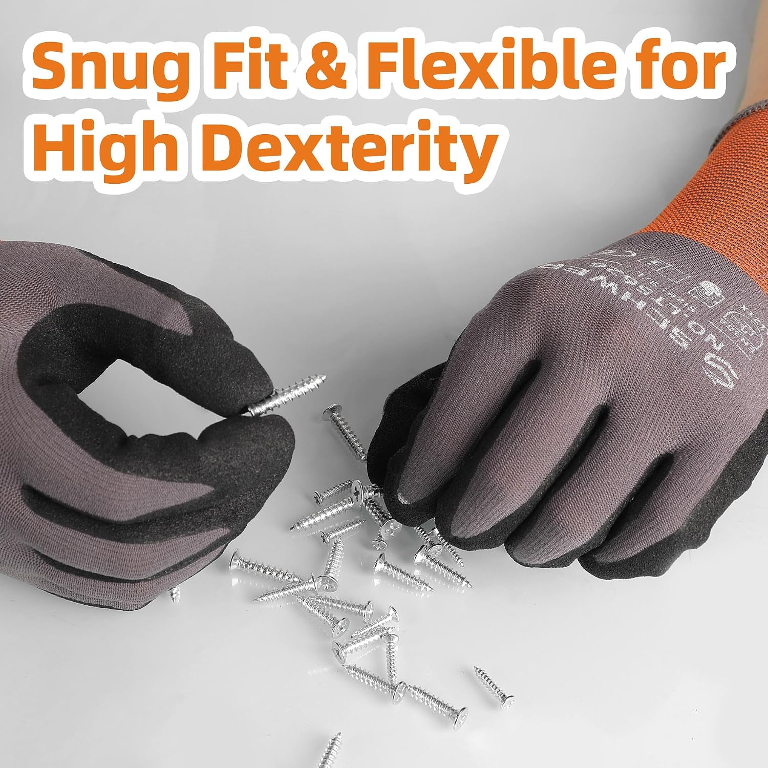 6 Pairs Heavy Duty Work Gloves - Touch Screen Gloves 리뷰 및 가격