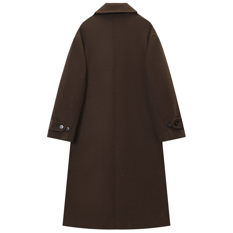 HXAO Women's Coat Brown Tweed  - Wool Coat Peacoat 리뷰 및 가격