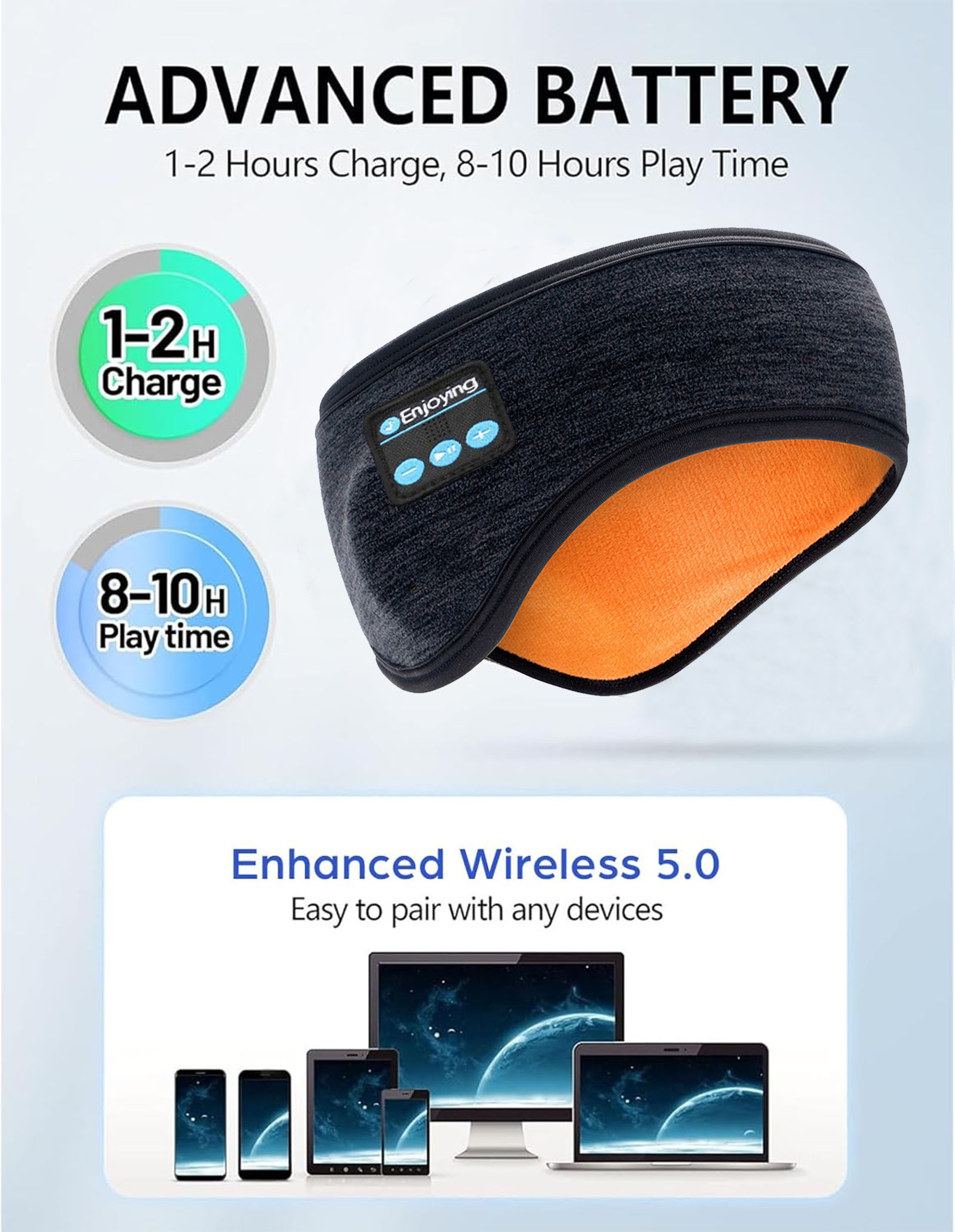 Wireless Bluetooth Headphones  - Winter Headband Fleece 리뷰 및 가격