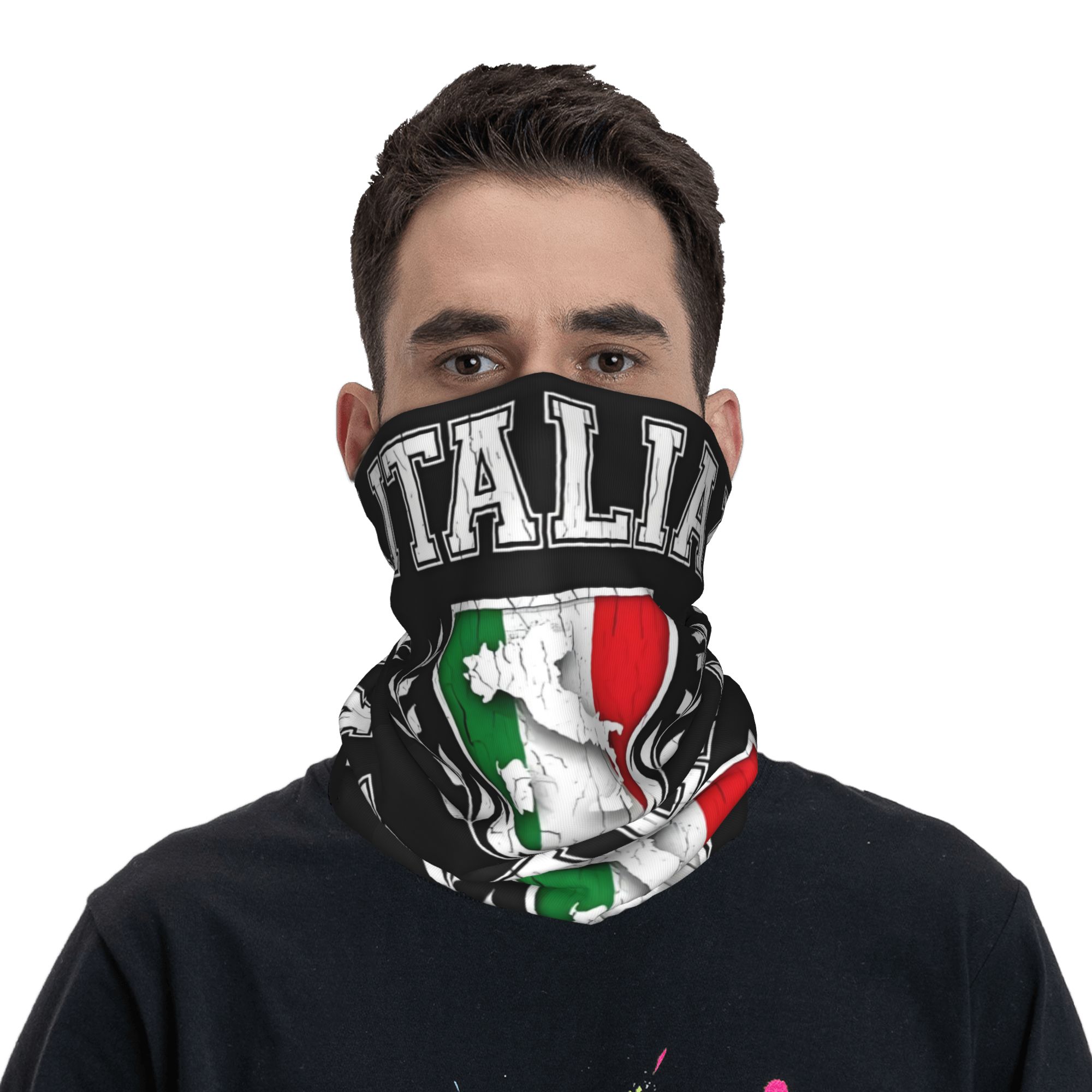 Custom Italy Flag Bandana Neck - Neck Gaiter Fleece 리뷰 및 가격
