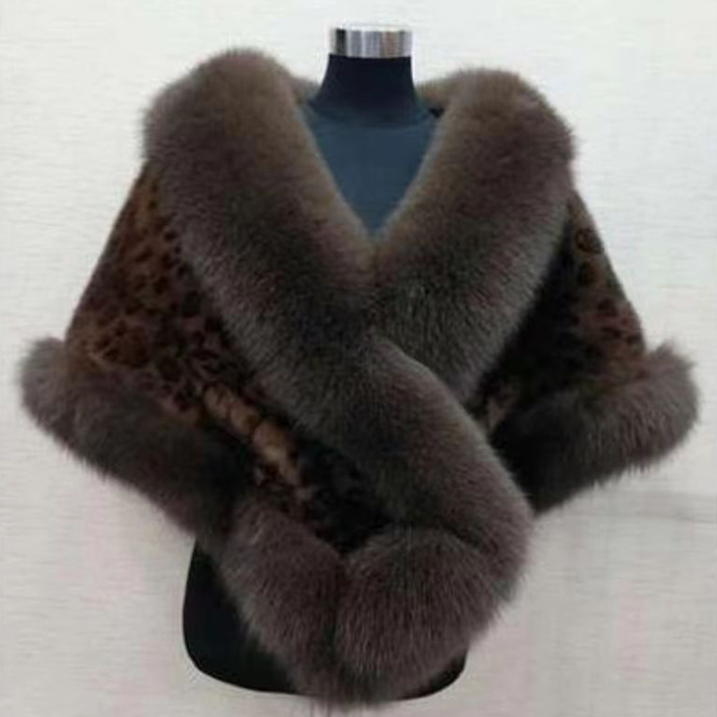 Women Winter Faux Mink Fox Fur - Shawl Wrap Winter 리뷰 및 가격