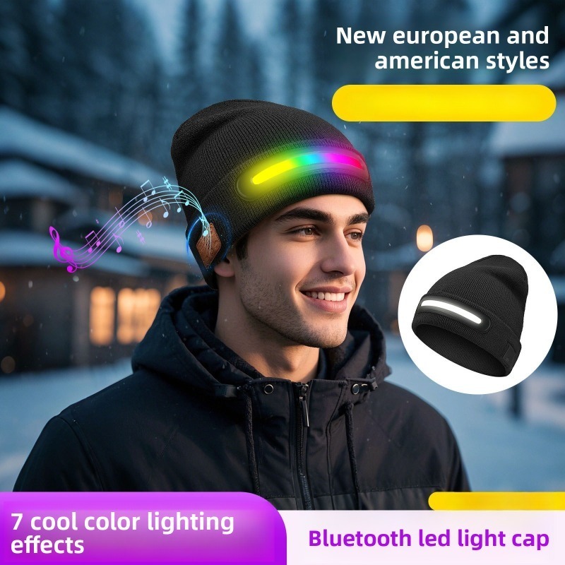 Christmas LED Light Up Bluetoo - Knit Beanie Hat Warm 리뷰 및 가격
