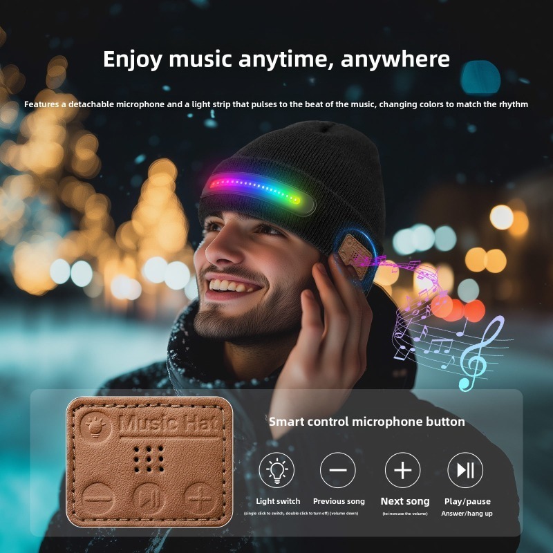Christmas LED Light Up Bluetoo - Knit Beanie Hat Warm 리뷰 및 가격