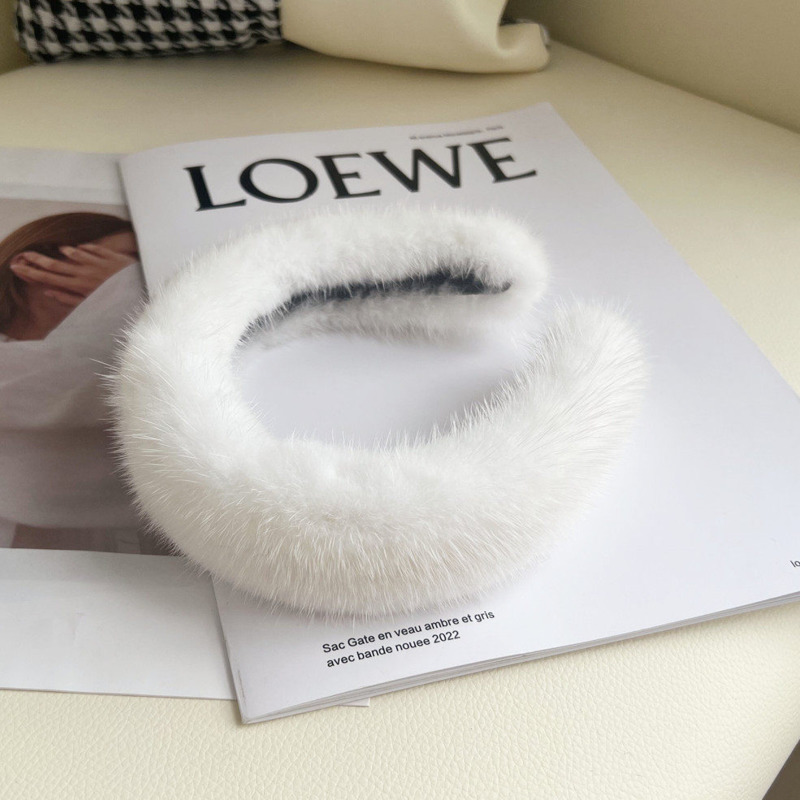 Real Mink Fur Headband Natural - Winter Headband Fleece 리뷰 및 가격
