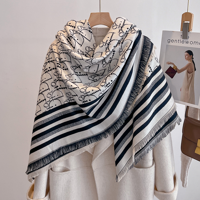 Elegant Striped Design Scarf I - Wool Scarf Men 리뷰 및 가격