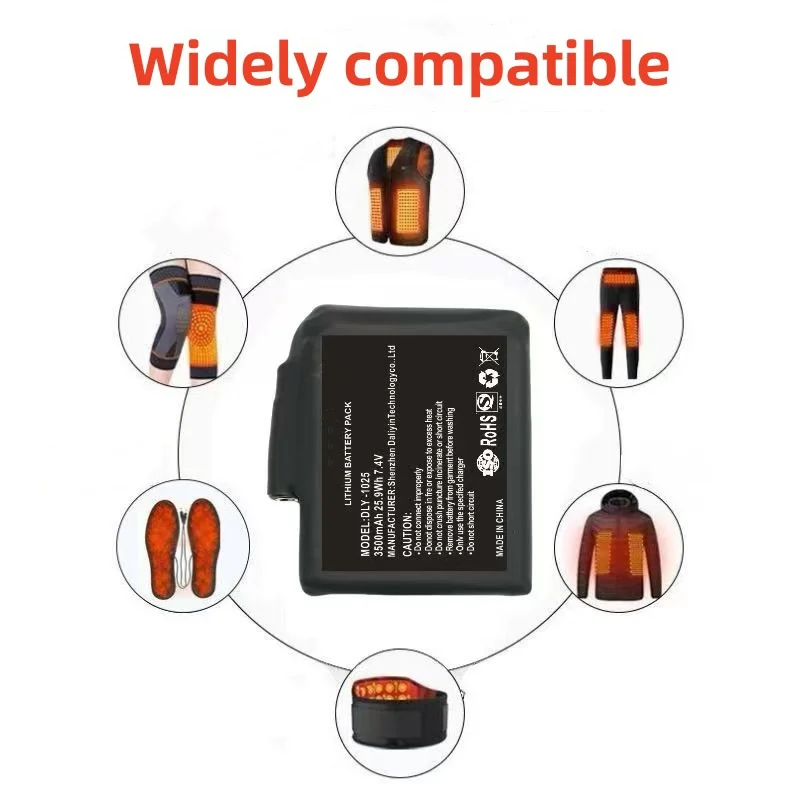 New High-quality7.4 V, 5000mAh - Heated Vest Battery 리뷰 및 가격