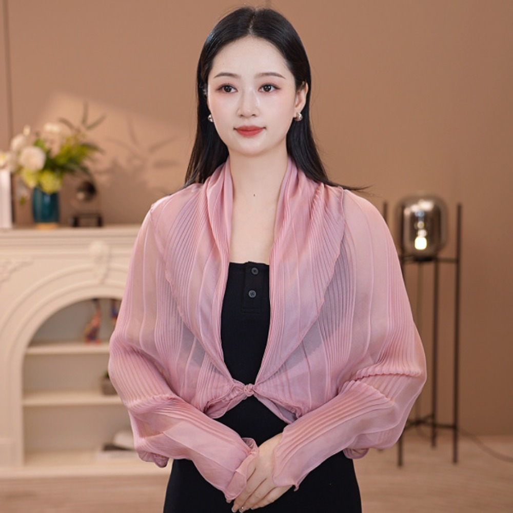 Solid Color Sun Protection Top - Shawl Wrap Winter 리뷰 및 가격