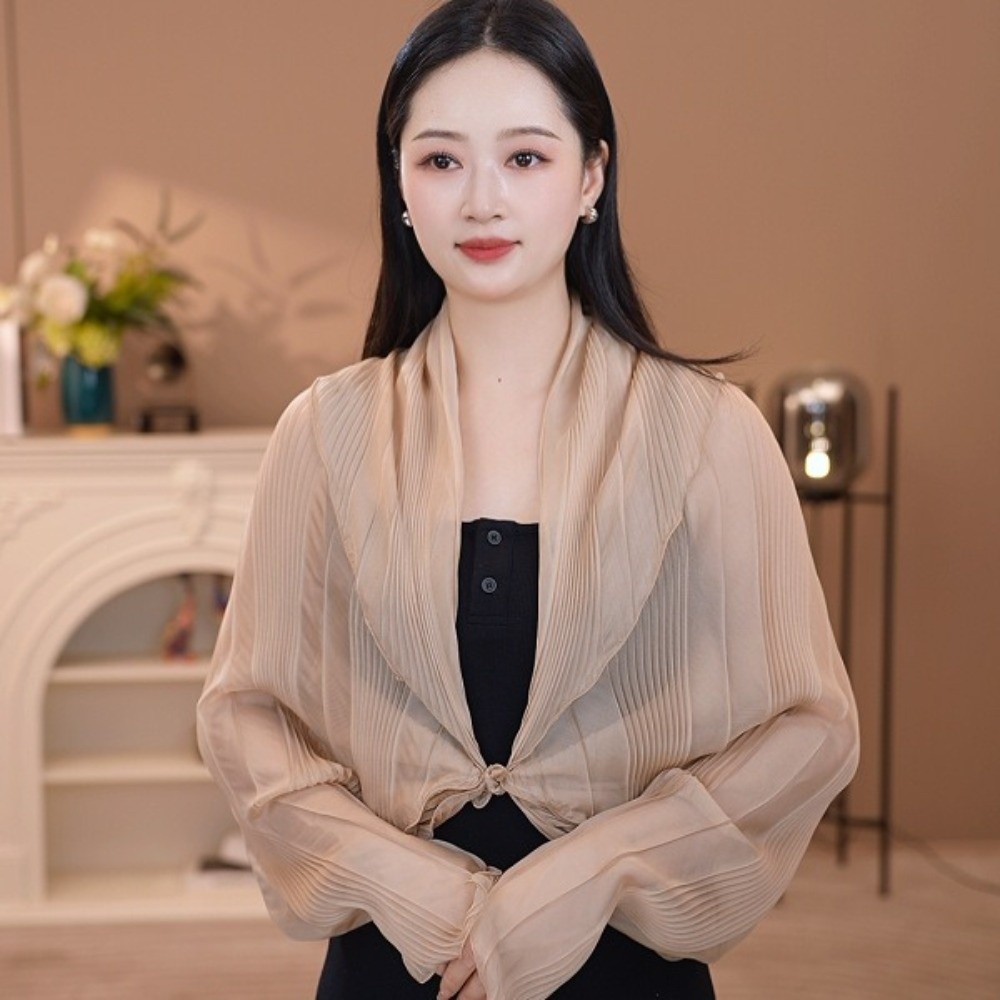 Solid Color Sun Protection Top - Shawl Wrap Winter 리뷰 및 가격