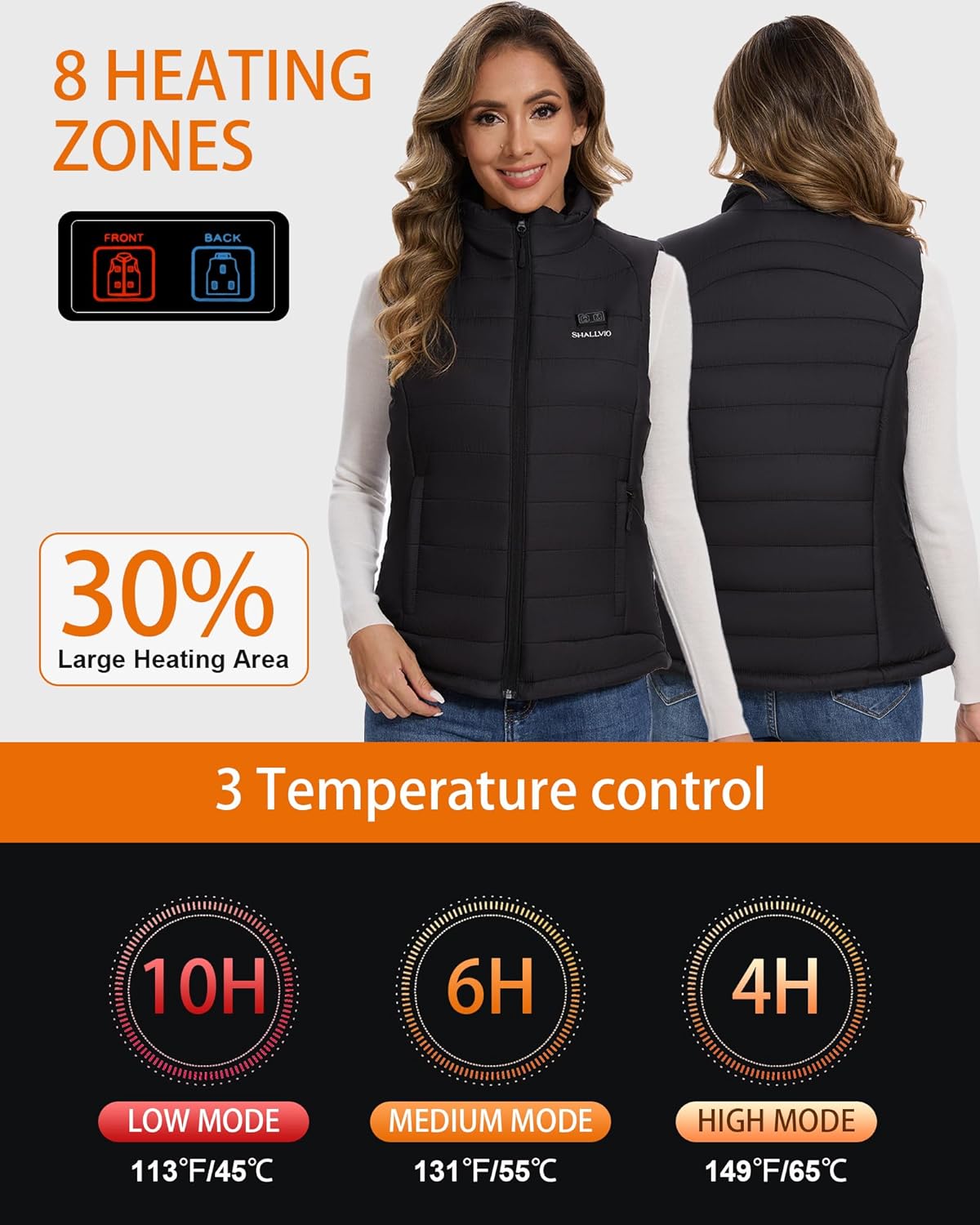 Women's Heated Vest with 16000 - Heated Vest Battery 리뷰 및 가격