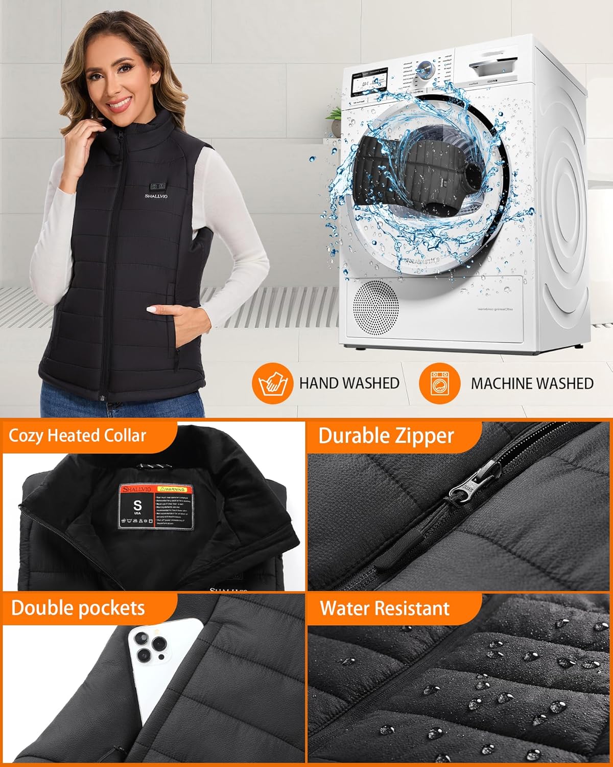 Women's Heated Vest with 16000 - Heated Vest Battery 리뷰 및 가격