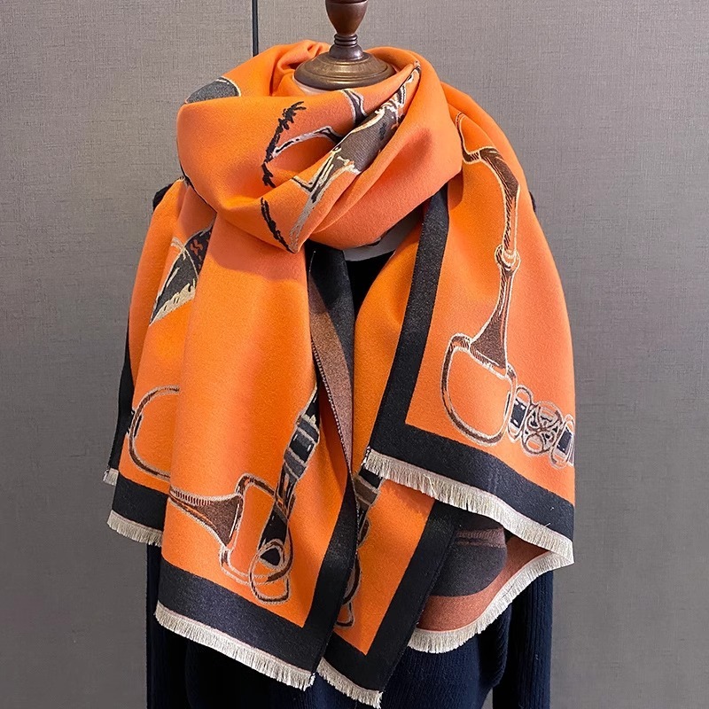 Retro Rider Horse Imitation Ca - Wool Scarf Men 리뷰 및 가격