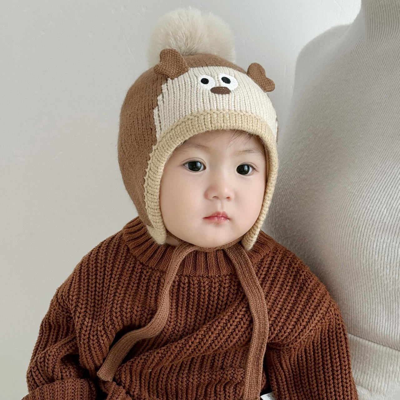 Cute Cartoon Animals Pompom Ha - Knit Beanie Hat Warm 리뷰 및 가격