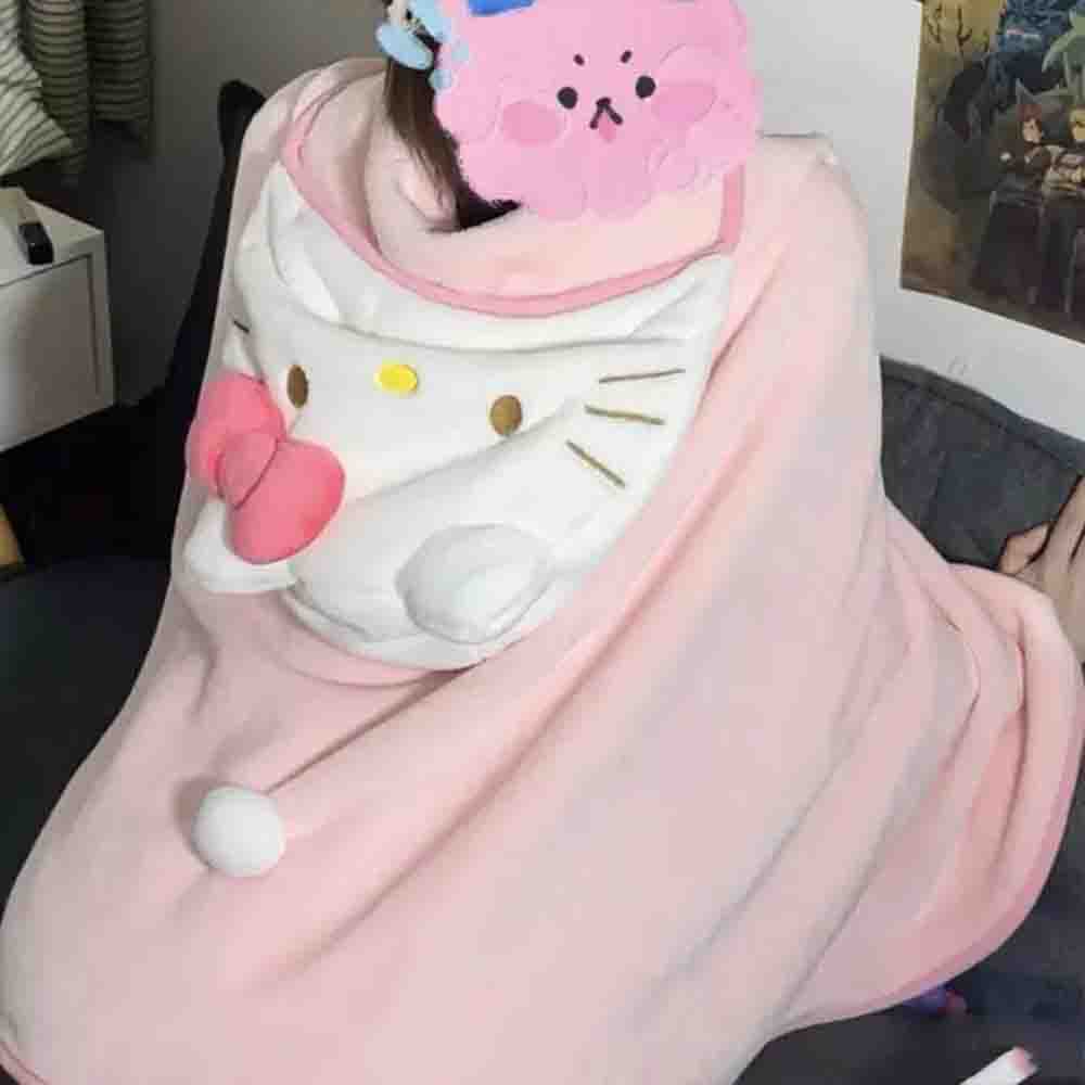 Cute Hellokitty Cloak Shawl Ai - Shawl Wrap Winter 리뷰 및 가격
